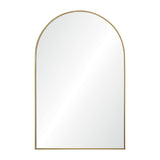 Durness Wall Mirror Satin Brass By Renwil