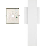 Jacks 36-inch Textured White 5CCT LED Exterior Wall Sconce