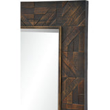 Madden Wall Mirror Dark Brown By Renwil