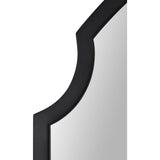 Asmara Wall Mirror Matte Black By Renwil