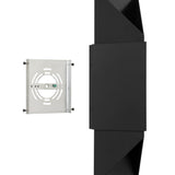 Brera 20-inch 2-light Matte Black and Textured Black Exterior Wall Sconce