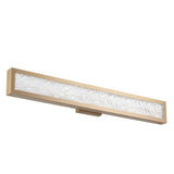 Courtney 32-inch Champagne Gold 5CCT LED Vanity Light with Clear Water Glass
