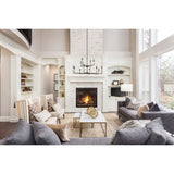 Montclair 38-inch 12-light Forged Bronze and Natural Alabaster Chandelier