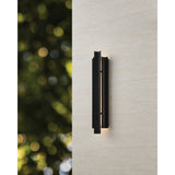 Kestrel 30-inch 3-light Textured Black 5CCT LED Exterior Wall Sconce