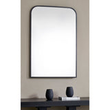 Jackline Wall Mirror Matte Black By Renwil