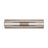 Colton 24-inch 2-light Champagne Gold 5CCT LED Vanity Light with Etched Opal Glass Shades