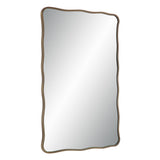 Basel Wall Mirror DARK ANTIQUE BRUSHED BRASS By Renwil