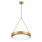 Agate 20-inch 4-light Champagne Gold Pendant Light with Opal Glass Shade