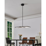 Alfie 30-inch 4-light Textured Black 3CCT LED Chandelier