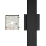 Jacks 48-inch Textured Black 5CCT LED Exterior Wall Sconce
