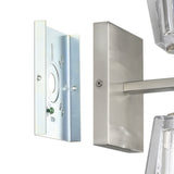 Valentin 13-inch 2-light Brushed Nickel Vanity Light with Clear Pressed Glass Shades