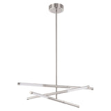 Overture 24-inch 6-light Polished Nickel 5CCT LED Chandelier