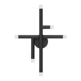 Manhattan 18-inch 6-light Matte Black LED Wall Sconce