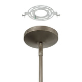 Avril 29-inch 6-light Forged Bronze Chandelier with Clear Starburst Glass Shade