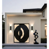 Jasper 20-inch 2-light Textured Black LED Exterior Wall Sconce