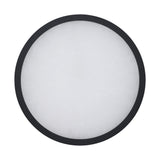 Argyle 16-inch Textured Black and Natural Alabaster 5CCT LED Flush Mount