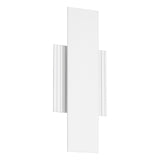 Jacks 15-inch Textured White 5CCT LED Exterior Wall Sconce