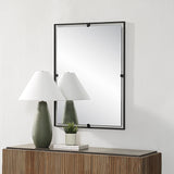 Marco Wall Mirror MATTE BLACK By Renwil