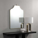 Calliope Wall Mirror Antique Brushed Brass By Renwil