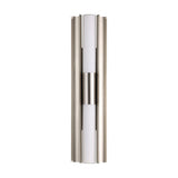 Colton 24-inch 2-light Brushed Nickel 5CCT LED Vanity Light with Etched Opal Glass Shades