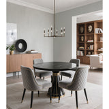 Montclair 26-inch 6-light Forged Bronze and Natural Alabaster Chandelier