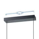 Falsetto 40–73-inch 3-light Textured Black 3CCT LED Expandable Linear Chandelier