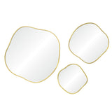 Nucleus Wall Mirror Satin Brass By Renwil
