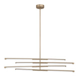 Overture 48-inch 8-light Champagne Gold 5CCT LED Chandelier