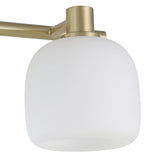 Valentina 15-inch 2-light Champagne Gold Vanity Light with Etched Opal Glass Shades