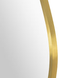 Nucleus Wall Mirror Satin Brass By Renwil