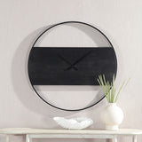 Romy Wall Clock Matte Black By Renwil