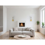 Montclair 12-inch 1-light Brushed Gold and Natural Alabaster Wall Sconce