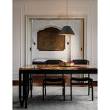 Mcgill 16-inch 1-light Natural Brass Pendant Light with Matte Black and Gold Metal Shade