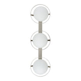 Parker 24-inch 3-light Brushed Nickel Vanity Light with Etched Opal Glass Shades