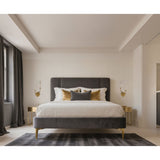 Calle 27-inch 3-light Brass LED Wall Sconce with Gold Leaf Hand Pressed Glass Shades