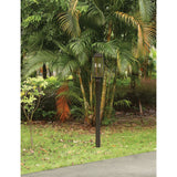 Hillside 20-inch 2-light Textured Black Exterior Post Light with Clear Glass