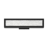Courtney 18-inch Textured Black 5CCT LED Vanity Light with Clear Water Glass