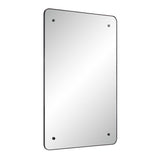 Aine Wall Mirror MATTE BLACK By Renwil