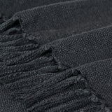 Carnelia Throw Blanket Black By Renwil