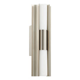 Colton 18-inch 2-light Brushed Nickel 5CCT LED Vanity Light with Etched Opal Glass Shades