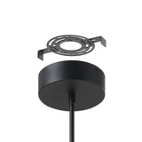 Alfie 40-inch 4-light Textured Black 3CCT LED Chandelier
