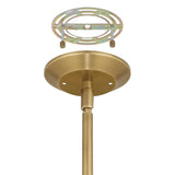 Doyle 18-inch 1-light Natural Brass Pendant Light with Matte Green Metal Shade