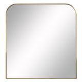 Joan Wall Mirror Antique Brushed Brass By Renwil