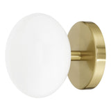 Julep 6-inch 1-light Brushed Gold Semi-Flush Mount with Opal Glass Shade