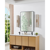 Colton 24-inch 2-light Champagne Gold 5CCT LED Vanity Light with Etched Opal Glass Shades