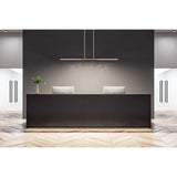 Overture 48-inch 2-light Champagne Gold 5CCT LED Linear Chandelier
