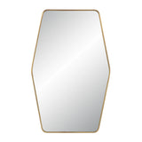 Mocha Wall Mirror SATIN BRASS By Renwil