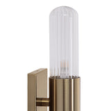 Chiara Wall Sconce Ribbed Clear By Renwil