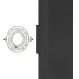 Jasper 14-inch 2-light Textured Black LED Exterior Wall Sconce