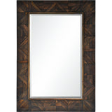 Madden Wall Mirror Dark Brown By Renwil